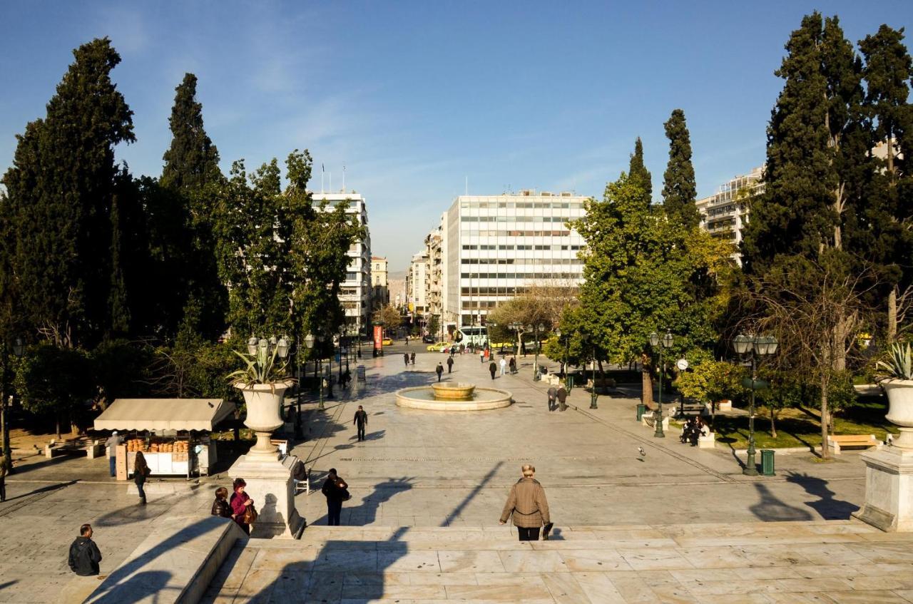 Athens Stylish Studio In Front Of Syntagma Metro Stop For 2 Екстер'єр фото